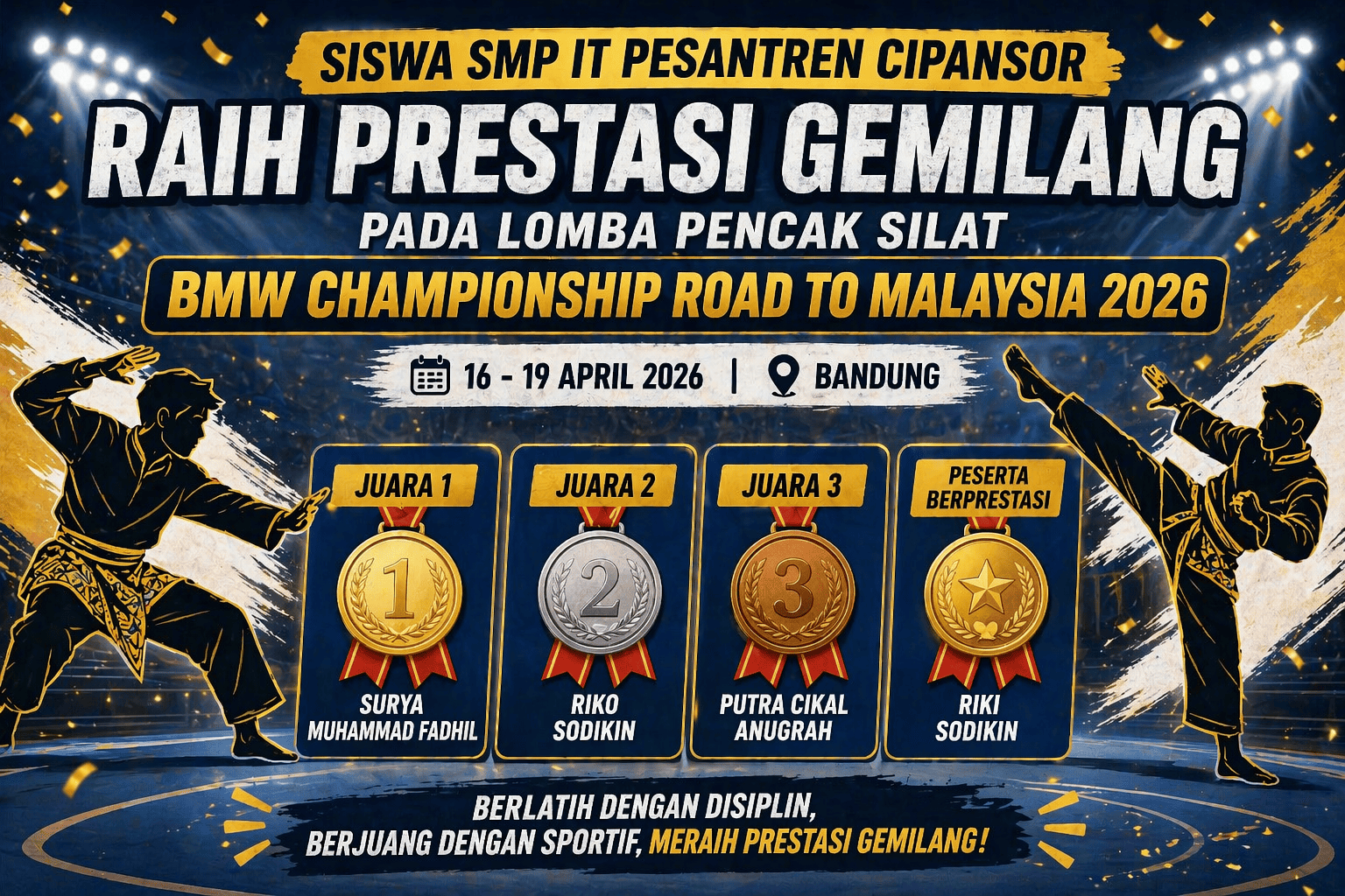 Siswa SMP IT Pesantren Cipansor Raih Prestasi Gemilang pada BMW Championship Road to Malaysia 2026